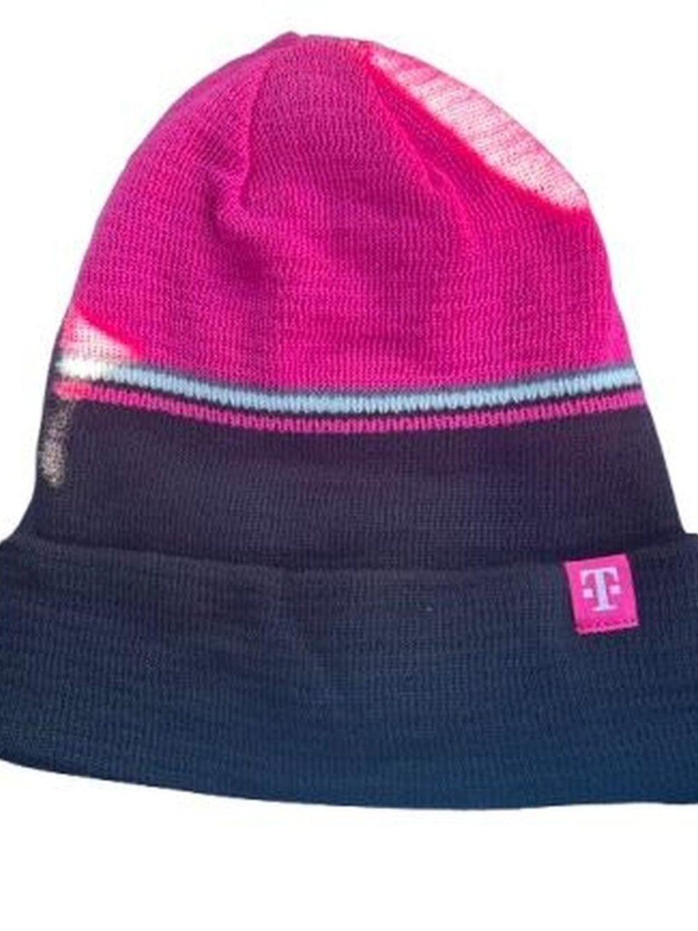 T-Mobile Limited Edition Pink Colorblock One Time Event Beanie, Unisex One Size